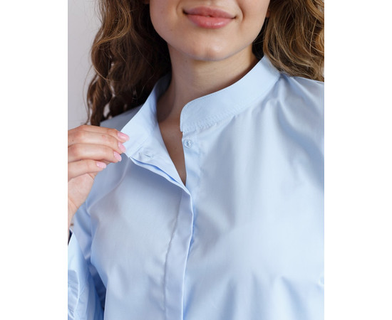 Зображення 4 Медична сорочка жіноча Стефанія блакитна р. 50, "БІЛИЙ ХАЛАТ" 402-333-821, Розмір: 50, Цвет: блакитний