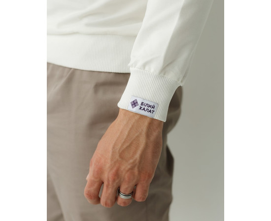 Зображення 4 Медичний світшот Нью-Йорк чоловічий молочний р. 2XL, "БІЛИЙ ХАЛАТ" 360-370-758, Розмір: 2XL, Цвет: молочний