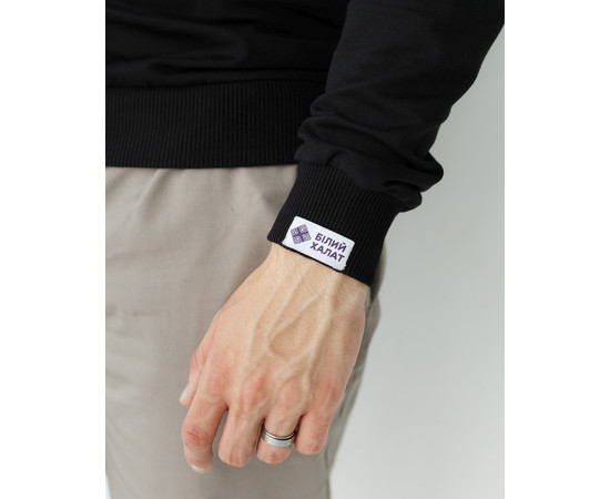 Зображення 4 Медичний світшот Нью-Йорк чоловічий чорний р. XL, "БІЛИЙ ХАЛАТ" 360-321-758, Розмір: XL, Цвет: чорний