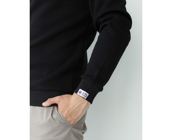 Зображення 4 Медичний утеплений світшот чоловічий Аляска чорний р. L, "БІЛИЙ ХАЛАТ" 365-321-842, Розмір: L, Цвет: чорний