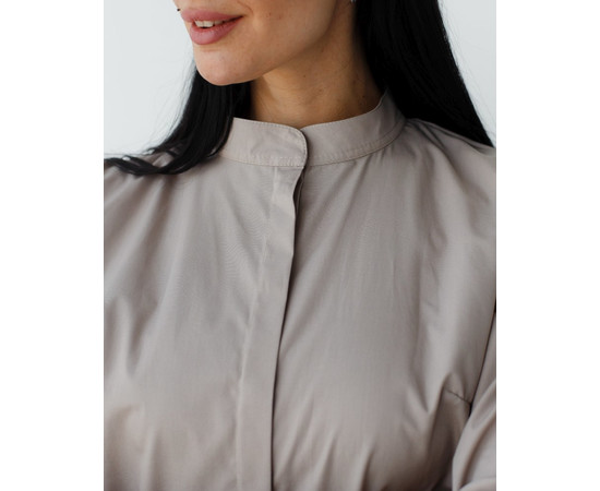 Изображение 4 Медицинская рубашка женская Стефания мокко р. 48, "БЕЛЫЙ ХАЛАТ" 402-421-821, Размер: 48, Цвет: мокко