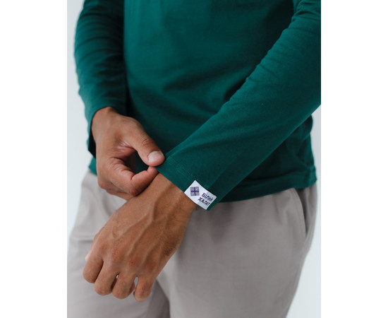 Зображення 4 Медичний лонгслів чоловічий темно-зелений р. M, "БІЛИЙ ХАЛАТ" 357-430-716, Розмір: M, Цвет: темно-зелений