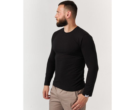 Зображення 5 Медичний лонгслів чоловічий чорний р. 2XL, "БІЛИЙ ХАЛАТ" 357-321-716, Розмір: 2XL, Цвет: чорний