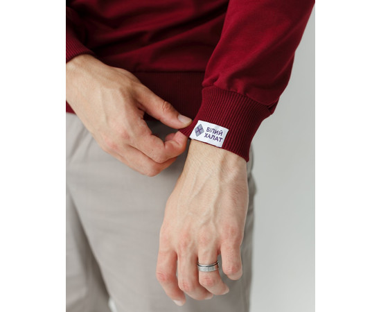 Зображення 5 Медичний світшот Нью-Йорк чоловічий вишневий р. L, "БІЛИЙ ХАЛАТ" 360-416-758, Розмір: L, Цвет: вишневий