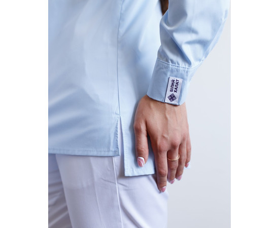 Зображення 5 Медична сорочка жіноча Стефанія блакитна р. 52, "БІЛИЙ ХАЛАТ" 402-333-821, Розмір: 52, Цвет: блакитний