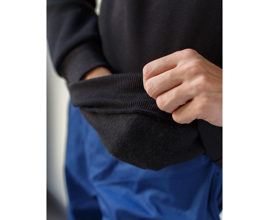 Зображення 5 Медичний утеплений світшот чоловічий Аляска чорний р. XL, "БІЛИЙ ХАЛАТ" 365-321-842, Розмір: XL, Цвет: чорний