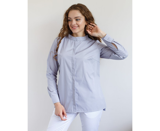Зображення 6 Медична сорочка жіноча Стефанія світло-сіра р. 46, "БІЛИЙ ХАЛАТ" 402-419-821, Розмір: 46, Цвет: світло сірий