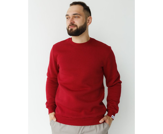 Зображення 6 Медичний утеплений світшот чоловічий Аляска бордовий р. M, "БІЛИЙ ХАЛАТ" 365-349-842, Розмір: M, Цвет: бордовий