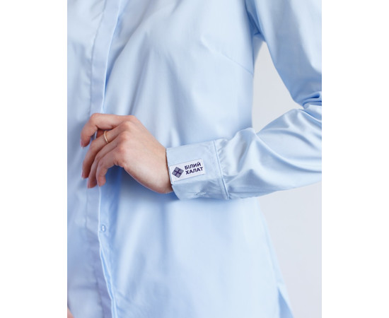 Зображення 6 Медична сорочка жіноча Стефанія блакитна р. 42, "БІЛИЙ ХАЛАТ" 402-333-821, Розмір: 42, Цвет: блакитний