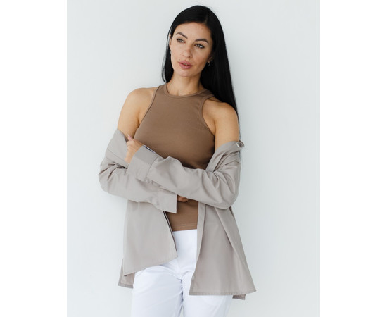 Зображення 8 Медична сорочка жіноча Стефанія мокко р. 52, "БІЛИЙ ХАЛАТ" 402-421-821, Розмір: 52, Цвет: моко