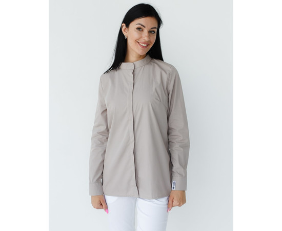 Зображення 9 Медична сорочка жіноча Стефанія мокко р. 44, "БІЛИЙ ХАЛАТ" 402-421-821, Розмір: 44, Цвет: моко