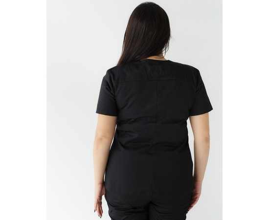 Зображення 2 Жіноча сорочка жіноча Топаз чорна +SIZE р. 56, "БІЛИЙ ХАЛАТ" 386-321-705, Розмір: 56, Цвет: чорний