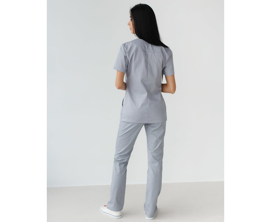 Зображення 2 Медична сорочка жіноча Топаз сіра р. 46, "БІЛИЙ ХАЛАТ" 164-328-705, Розмір: 46, Цвет: сірий