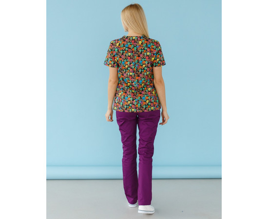 Изображение 2 Медицинская рубашка женская Топаз принт Tattoo р. 46, "БЕЛЫЙ ХАЛАТ" 126-362-706, Размер: 46, Цвет: tattoo