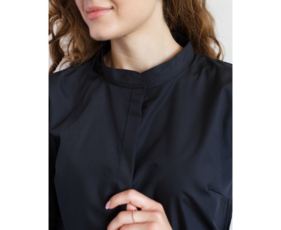 Зображення 3 Медична сорочка жіноча Стефанія чорна р. 54, "БІЛИЙ ХАЛАТ" 402-321-821, Розмір: 54, Цвет: чорний