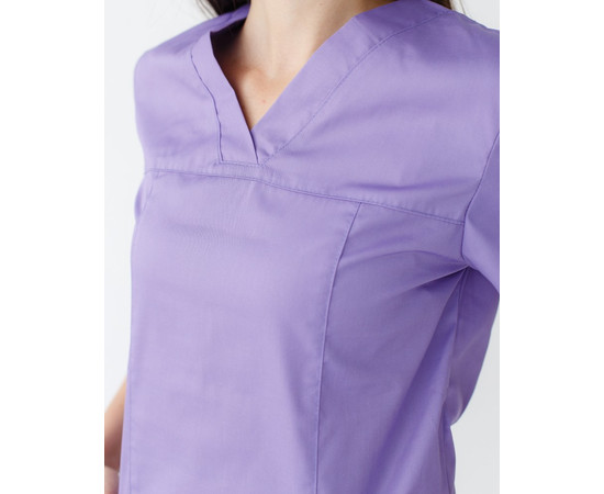 Зображення 3 Медична сорочка жіноча Топаз лавандова р. 40, "БІЛИЙ ХАЛАТ" 164-353-705, Розмір: 40, Цвет: лавандовий