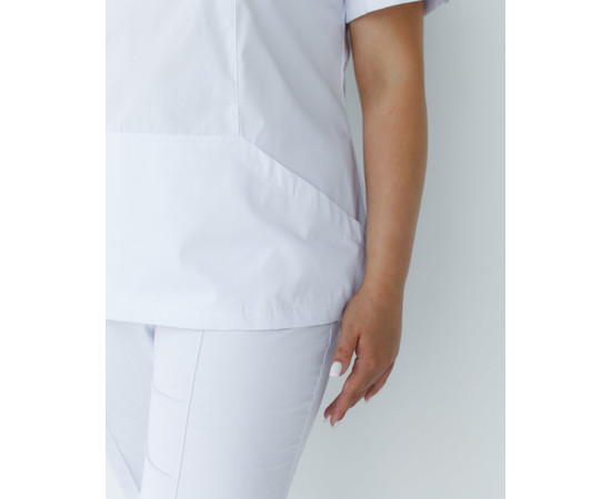 Зображення 4 Сорочка жіноча Топаз біла +SIZE р. 56, "БІЛИЙ ХАЛАТ" 386-324-705, Розмір: 56, Цвет: білий