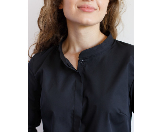 Зображення 4 Медична сорочка жіноча Стефанія чорна р. 50, "БІЛИЙ ХАЛАТ" 402-321-821, Розмір: 50, Цвет: чорний