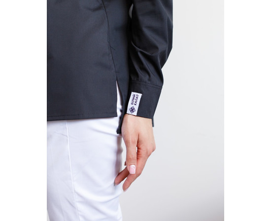 Зображення 5 Медична сорочка жіноча Стефанія чорна р. 52, "БІЛИЙ ХАЛАТ" 402-321-821, Розмір: 52, Цвет: чорний