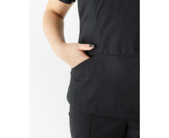 Зображення 5 Жіноча сорочка жіноча Топаз чорна +SIZE р. 56, "БІЛИЙ ХАЛАТ" 386-321-705, Розмір: 56, Цвет: чорний