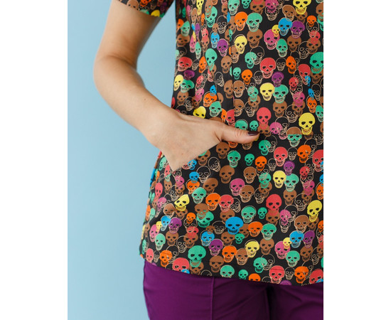 Изображение 5 Медицинская рубашка женская Топаз принт Tattoo р. 46, "БЕЛЫЙ ХАЛАТ" 126-362-706, Размер: 46, Цвет: tattoo