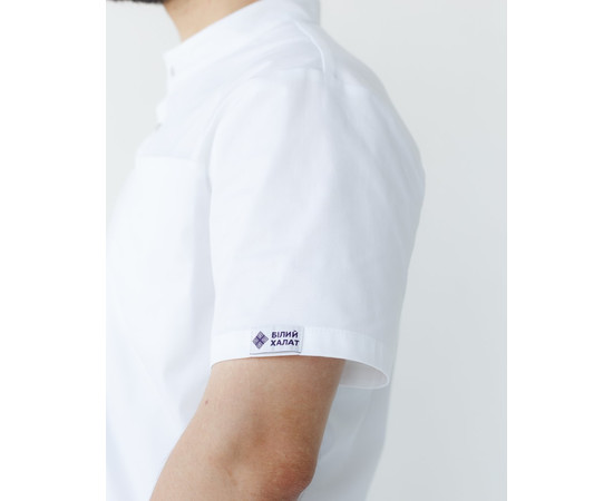 Зображення 6 Медична сорочка чоловіча Денвер біла р. 50, "БІЛИЙ ХАЛАТ" 427-324-679, Розмір: 50, Цвет: білий