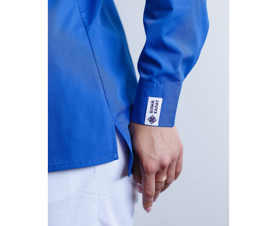 Зображення 6 Жіноча сорочка жіноча Стефанія темно-синя р. 50, "БІЛИЙ ХАЛАТ" 402-406-821, Розмір: 50, Цвет: темно синій