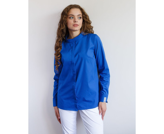 Зображення 7 Жіноча сорочка жіноча Стефанія темно-синя р. 44, "БІЛИЙ ХАЛАТ" 402-406-821, Розмір: 44, Цвет: темно синій