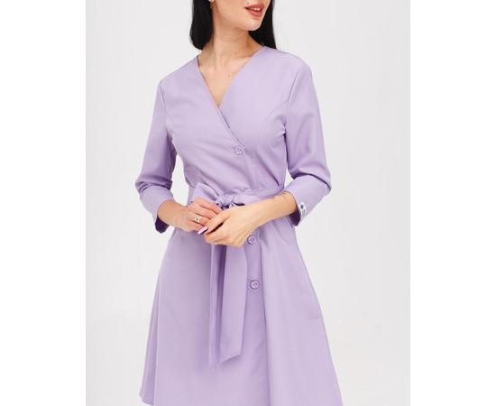 Изображение 3 Медицинское платье женское Прованс лавандовое р. 42, "БЕЛЫЙ ХАЛАТ" 178-353-677, Размер: 42, Цвет: лавандовый