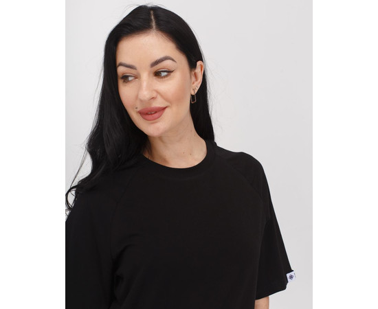 Зображення 4 Футболка-реглан жіноча чорна р. XL, "БІЛИЙ ХАЛАТ" 348-321-798, Розмір: XL, Цвет: чорний