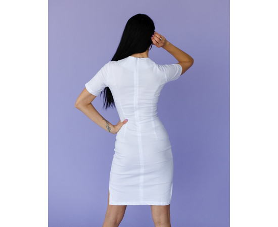 Изображение 2 Медицинское платье женское Скарлетт белое р. 42, "БЕЛЫЙ ХАЛАТ" 304-324-704, Размер: 42, Цвет: белый