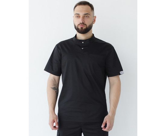 Зображення 2 Медична сорочка чоловіча Денвер чорна р. 52, "БІЛИЙ ХАЛАТ" 427-321-679, Розмір: 52, Цвет: чорний