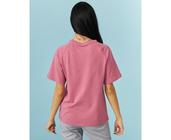 Зображення 2 Жіноча рожево-лілова жіноча футболка-реглан р. L, "БІЛИЙ ХАЛАТ" 348-431-798, Розмір: L, Цвет: рожевий