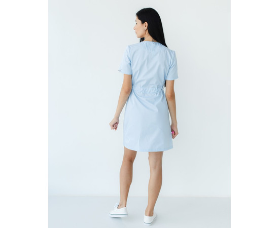 Зображення 2 Медична туніка жіноча Наомі блакитна р. 54, "БІЛИЙ ХАЛАТ" 151-462-679, Розмір: 54, Цвет: лазурный