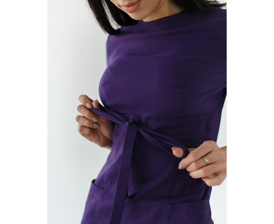 Изображение 2 Медицинское платье женское Скарлетт фиолетовое р. 42, "БЕЛЫЙ ХАЛАТ" 304-335-704, Размер: 42, Цвет: фиолетовый