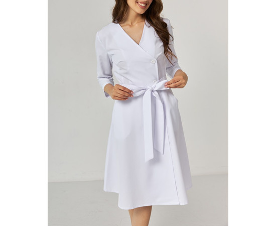 Зображення 3 Медична сукня жіноча Прованс біла р. 40, "БІЛИЙ ХАЛАТ" 178-324-677, Розмір: 40, Цвет: білий