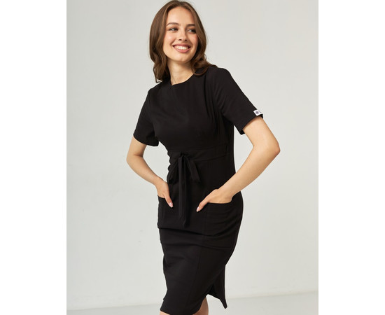 Зображення 3 Медичне плаття жіноче Скарлетт чорне р. 42, "БІЛИЙ ХАЛАТ" 304-321-704, Розмір: 42, Цвет: чорний