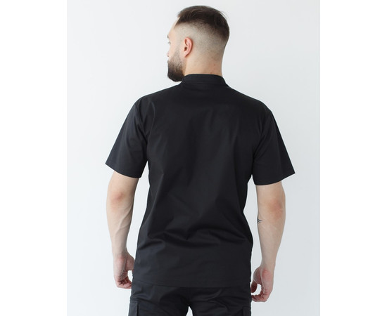 Изображение 3 Медицинская рубашка мужская Денвер черная р. 50, "БЕЛЫЙ ХАЛАТ" 427-321-679, Размер: 50, Цвет: черный