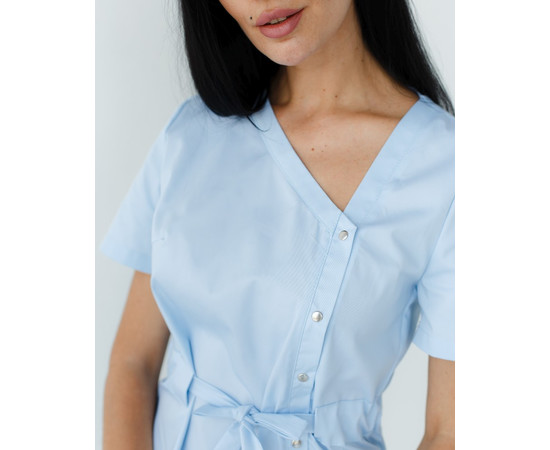 Зображення 4 Медична туніка жіноча Наомі блакитна р. 46, "БІЛИЙ ХАЛАТ" 151-462-679, Розмір: 46, Цвет: лазурный