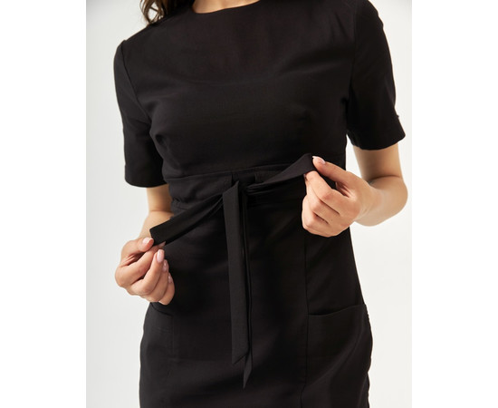 Зображення 4 Медичне плаття жіноче Скарлетт чорне р. 42, "БІЛИЙ ХАЛАТ" 304-321-704, Розмір: 42, Цвет: чорний