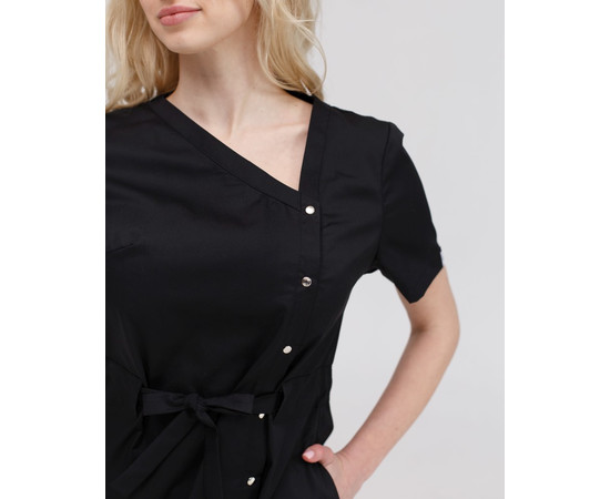 Зображення 4 Туніка жіноча Наомі чорна р. 44, "БІЛИЙ ХАЛАТ" 151-321-679, Розмір: 44, Цвет: чорний