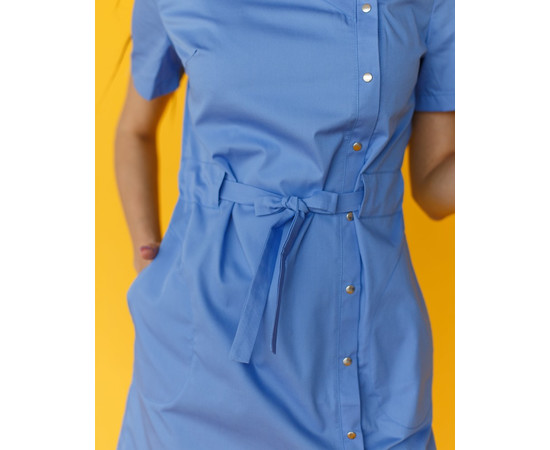 Изображение 4 Медицинская туника женская Наоми голубая р. 46, "БЕЛЫЙ ХАЛАТ" 151-333-679, Размер: 46, Цвет: голубой