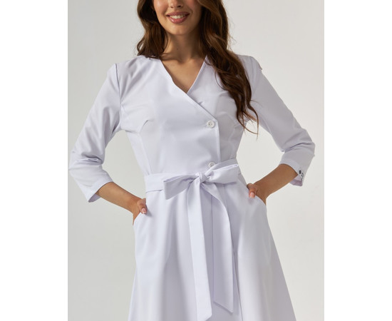 Зображення 4 Медична сукня жіноча Прованс біла р. 40, "БІЛИЙ ХАЛАТ" 178-324-677, Розмір: 40, Цвет: білий