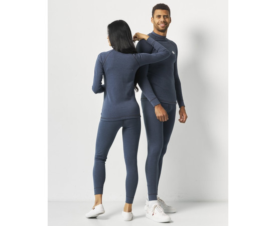 Зображення 4 Термобілизна зимова медична Колорадо синій меланж (унісекс) р. L, "БІЛИЙ ХАЛАТ" 407-482-884, Розмір: L, Цвет: синій меланж