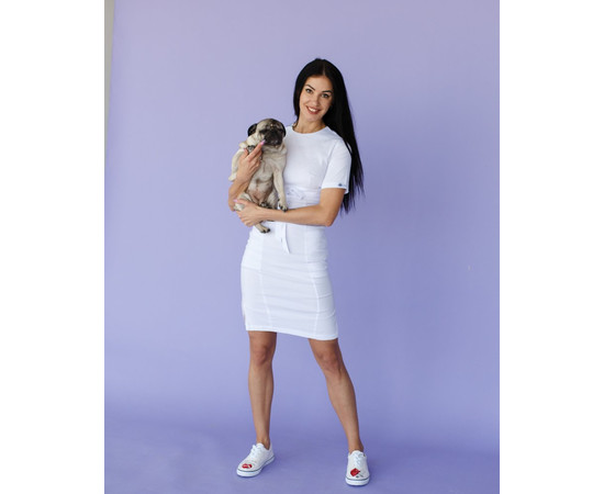 Изображение 5 Медицинское платье женское Скарлетт белое р. 42, "БЕЛЫЙ ХАЛАТ" 304-324-704, Размер: 42, Цвет: белый