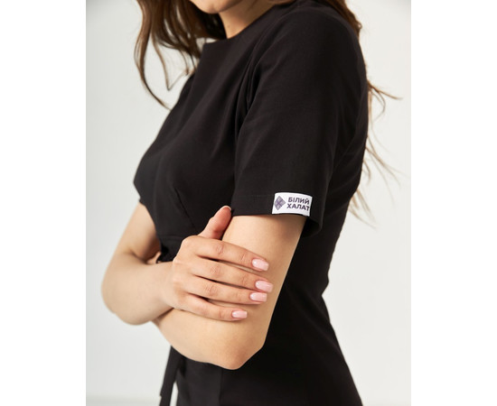 Зображення 5 Медичне плаття жіноче Скарлетт чорне р. 42, "БІЛИЙ ХАЛАТ" 304-321-704, Розмір: 42, Цвет: чорний