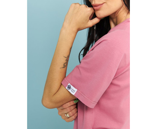 Зображення 5 Жіноча рожево-лілова жіноча футболка-реглан р. L, "БІЛИЙ ХАЛАТ" 348-431-798, Розмір: L, Цвет: рожевий