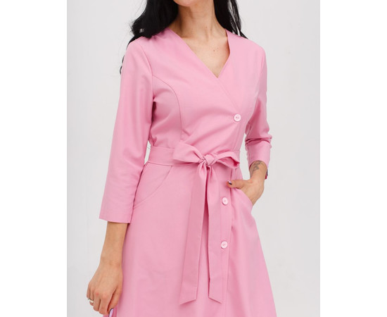 Зображення 4 Медична сукня жіноча Прованс рожева р. 44, "БІЛИЙ ХАЛАТ" 178-337-677, Розмір: 44, Цвет: рожевий