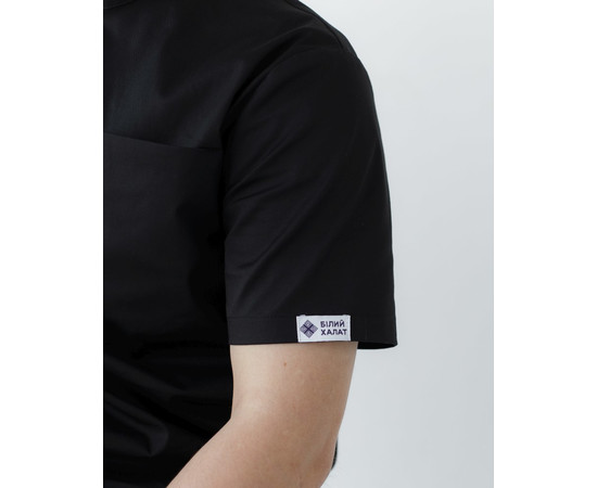 Изображение 6 Медицинская рубашка мужская Денвер черная р. 54, "БЕЛЫЙ ХАЛАТ" 427-321-679, Размер: 54, Цвет: черный