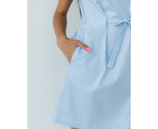 Зображення 6 Медична туніка жіноча Наомі блакитна р. 42, "БІЛИЙ ХАЛАТ" 151-462-679, Розмір: 42, Цвет: лазурный